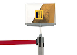 Belt Barrier with A4 Sign Holder