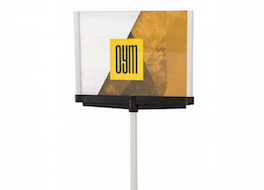 Belt Barrier with A4 Sign Holder